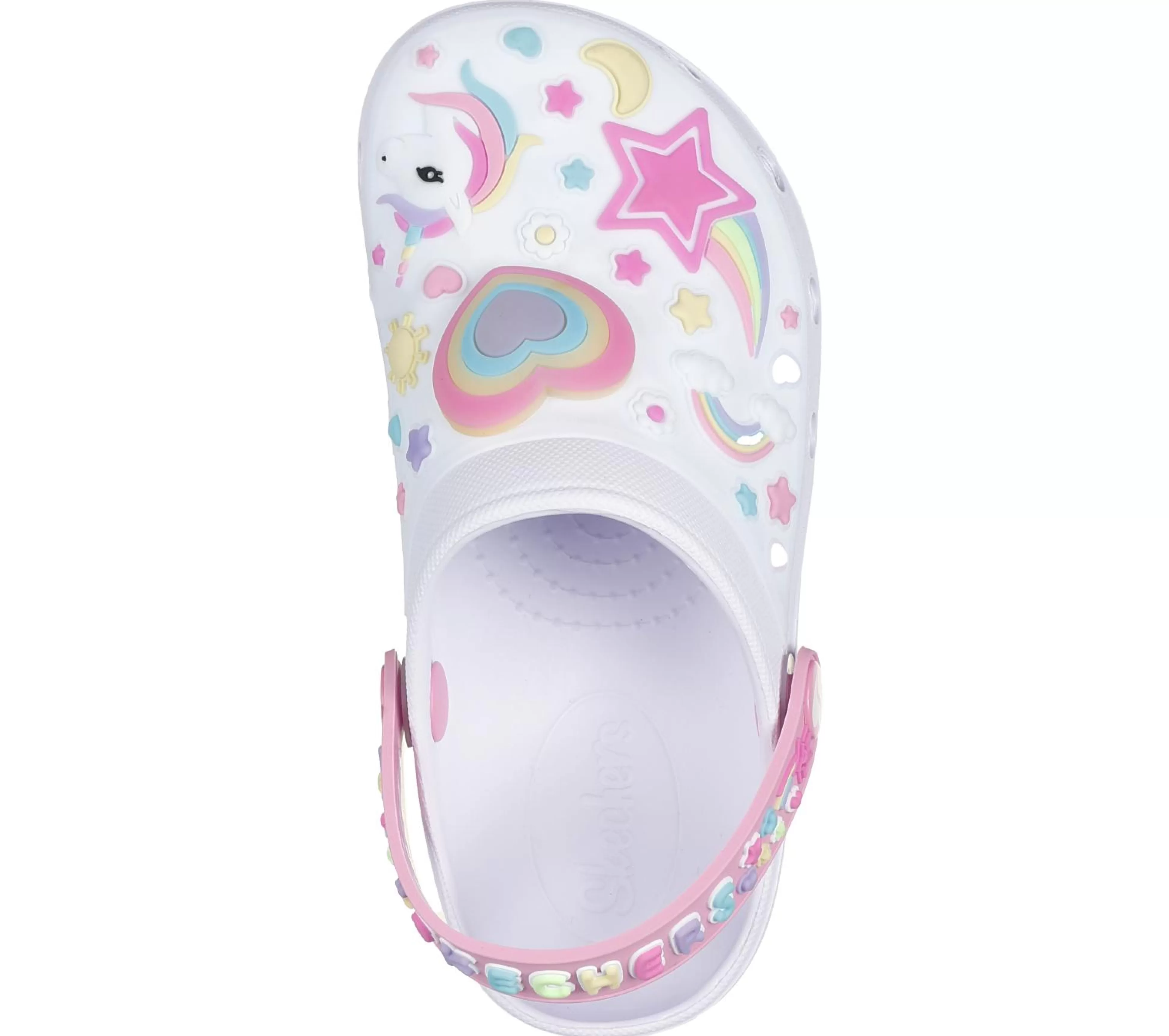 SKECHERS Foamies: Heart Charmer - Girly Land*Kids Light-Up | Slip-Ons