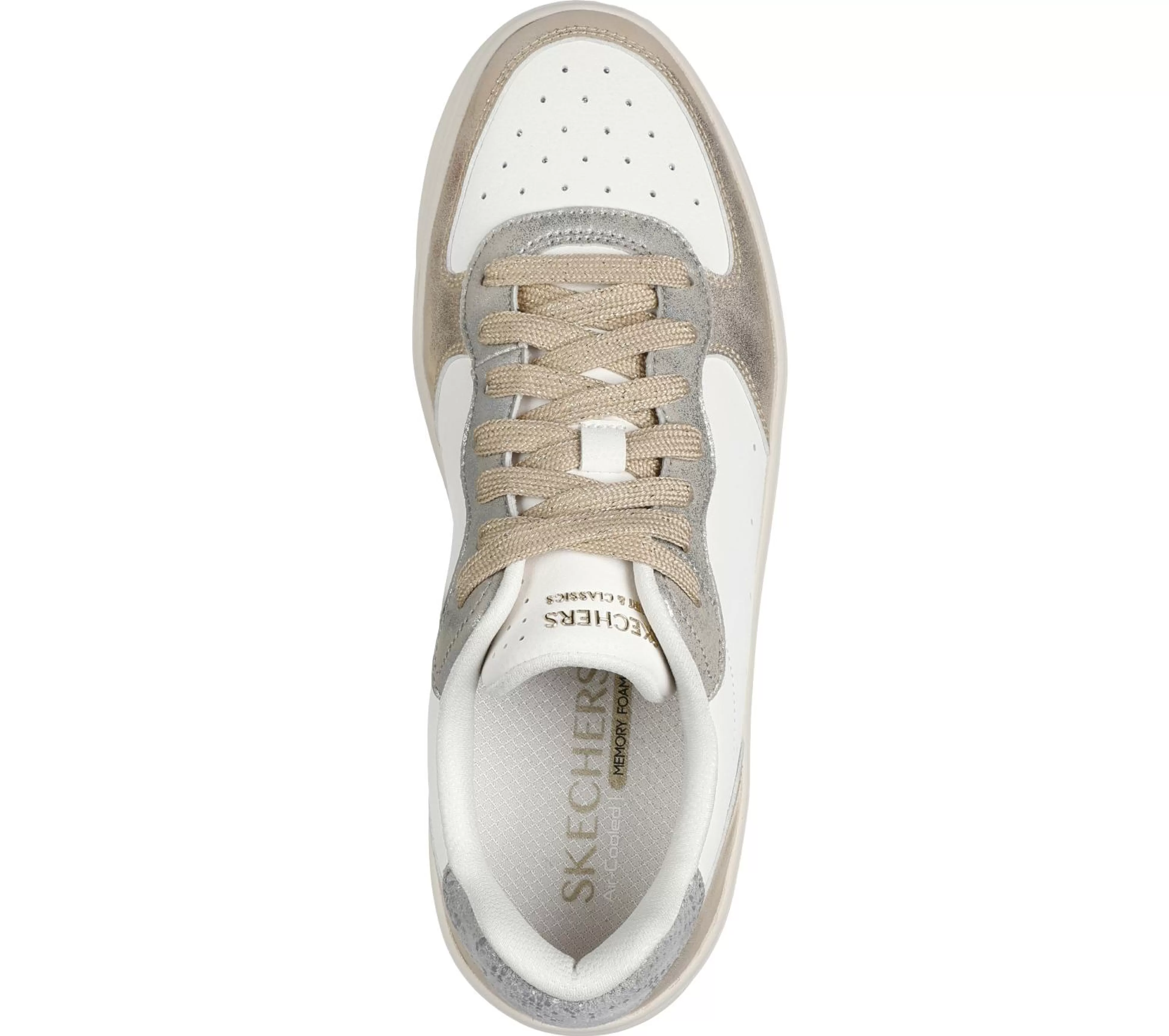 SKECHERS Hiland - Soft Metals*Women Lace Up | Casual Sneakers