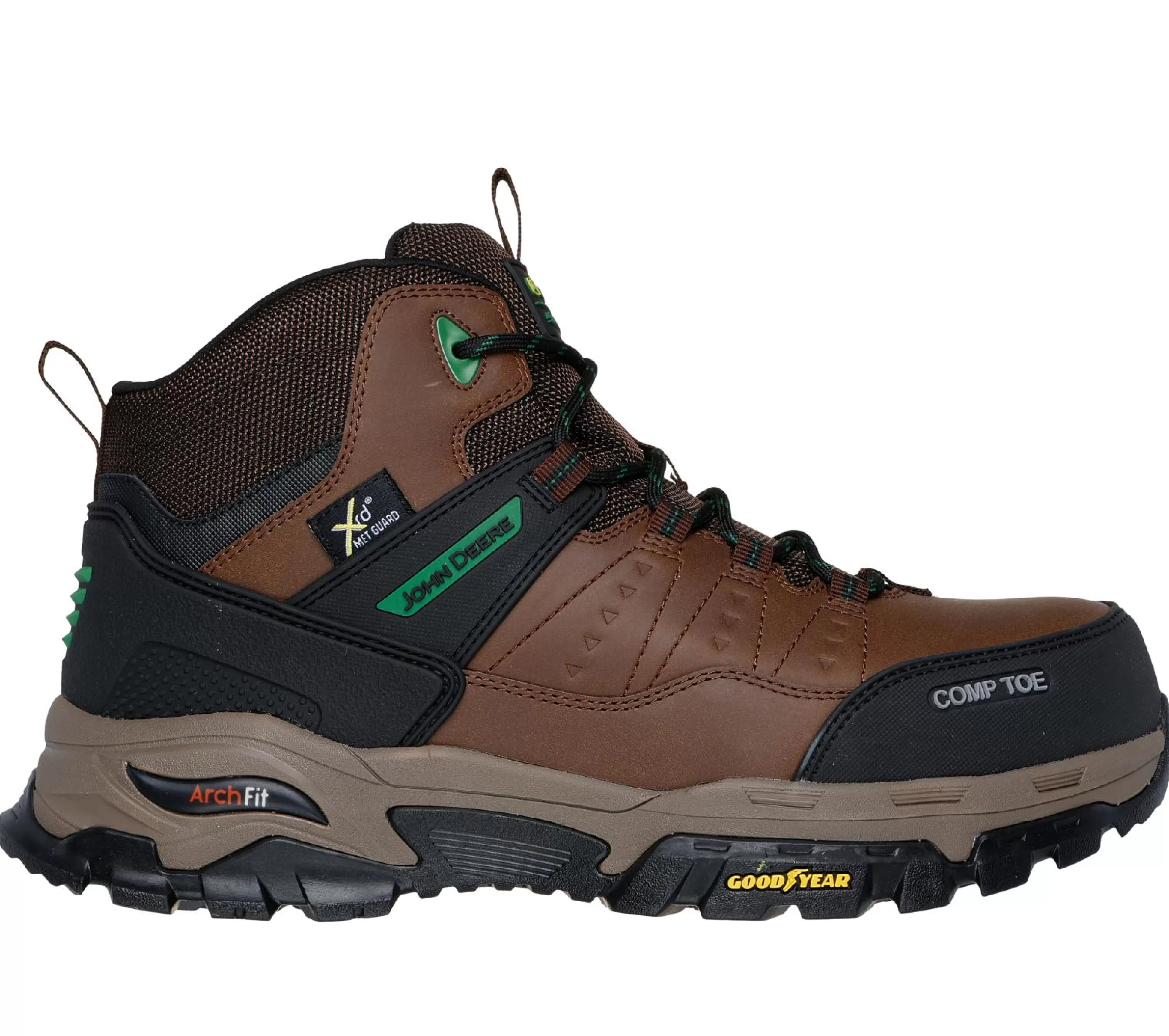 SKECHERS John Deere: Arch Fit Tarver CT - Iron Forge* Work & Safety | Lace Up