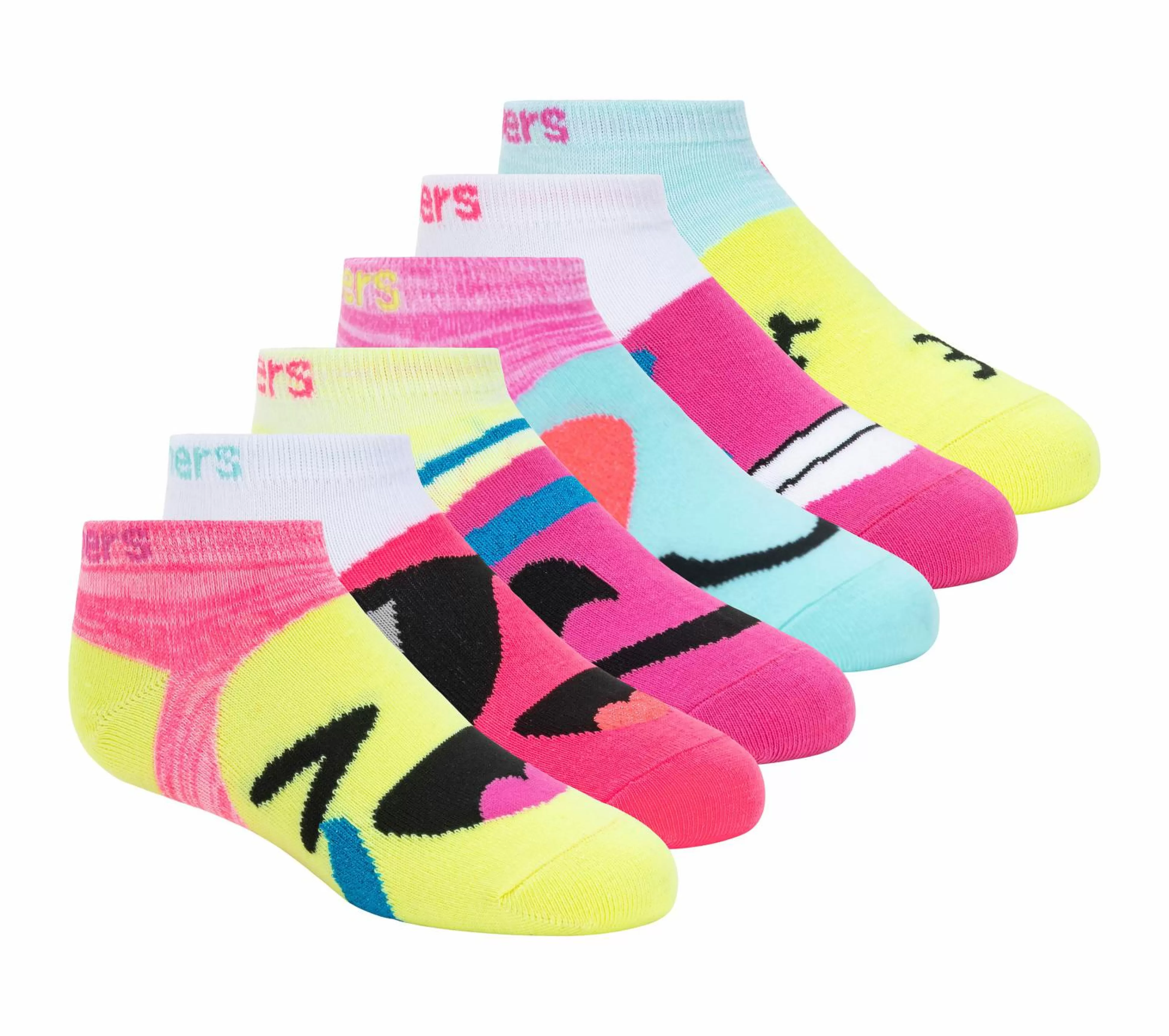 SKECHERS Lowcut Big Face Socks - 6 Pack*Women Socks | Socks