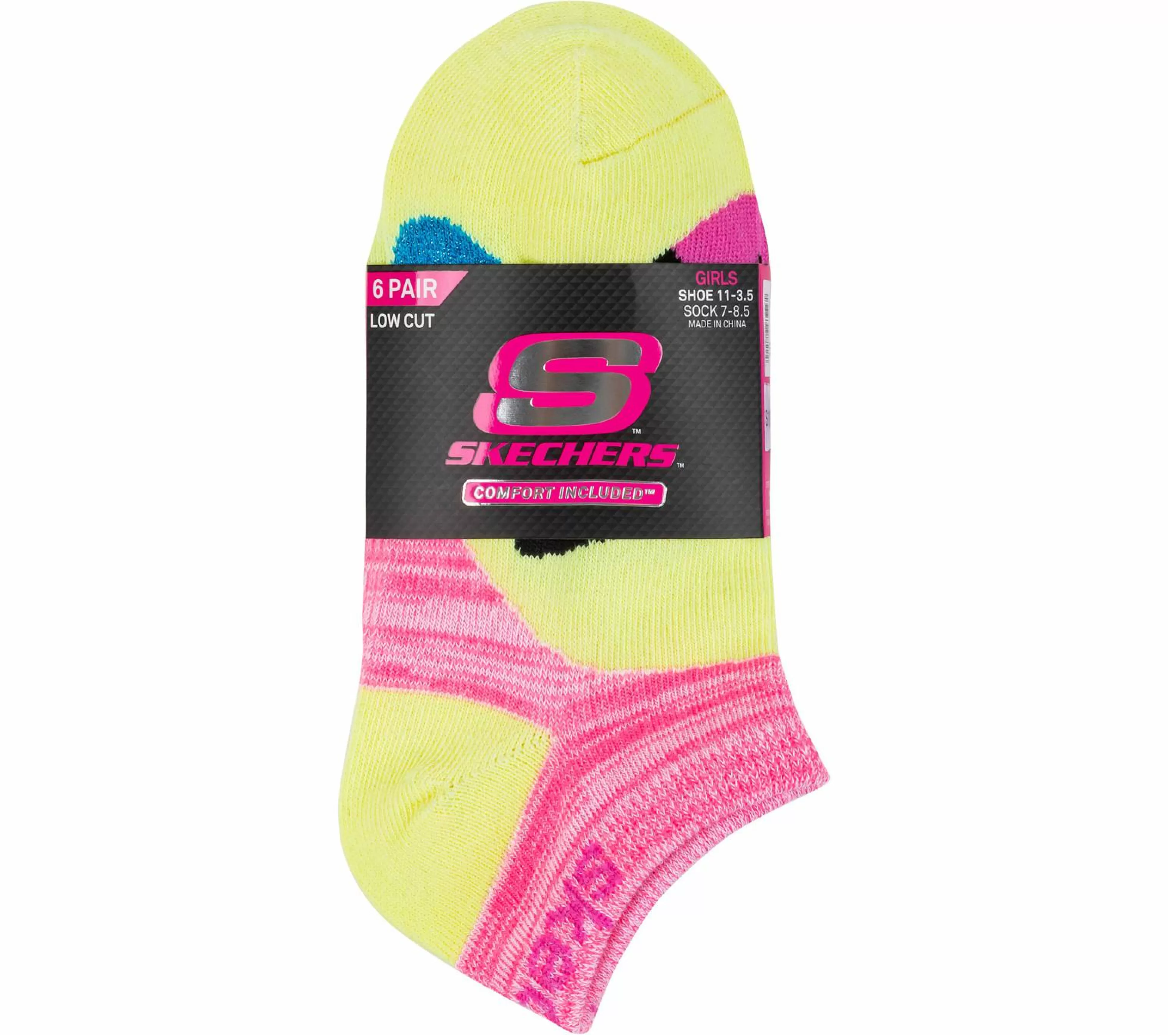 SKECHERS Lowcut Big Face Socks - 6 Pack*Women Socks | Socks