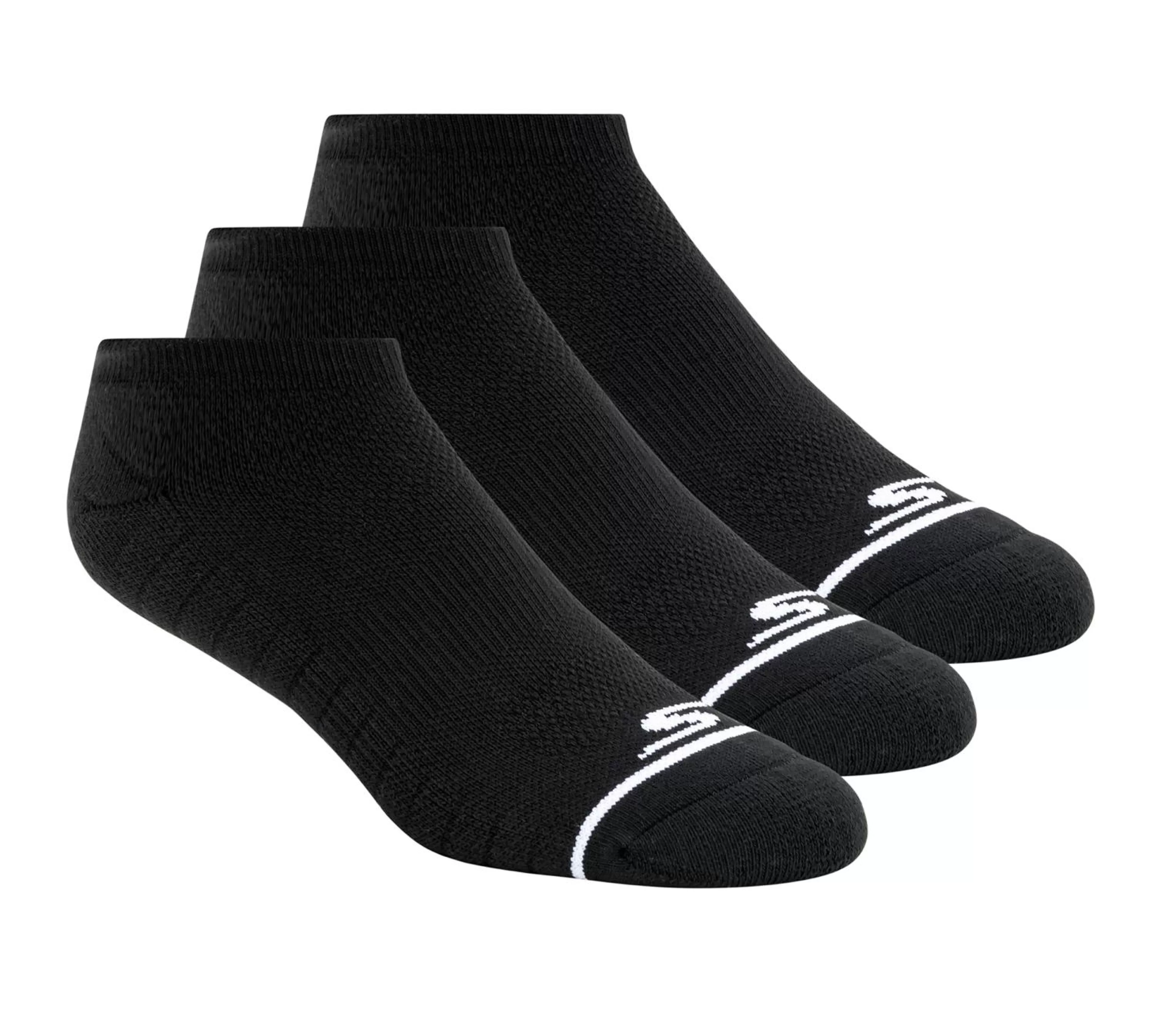 SKECHERS Mens No Show Premium Basic Socks - 3 Pack* Socks | Accessories