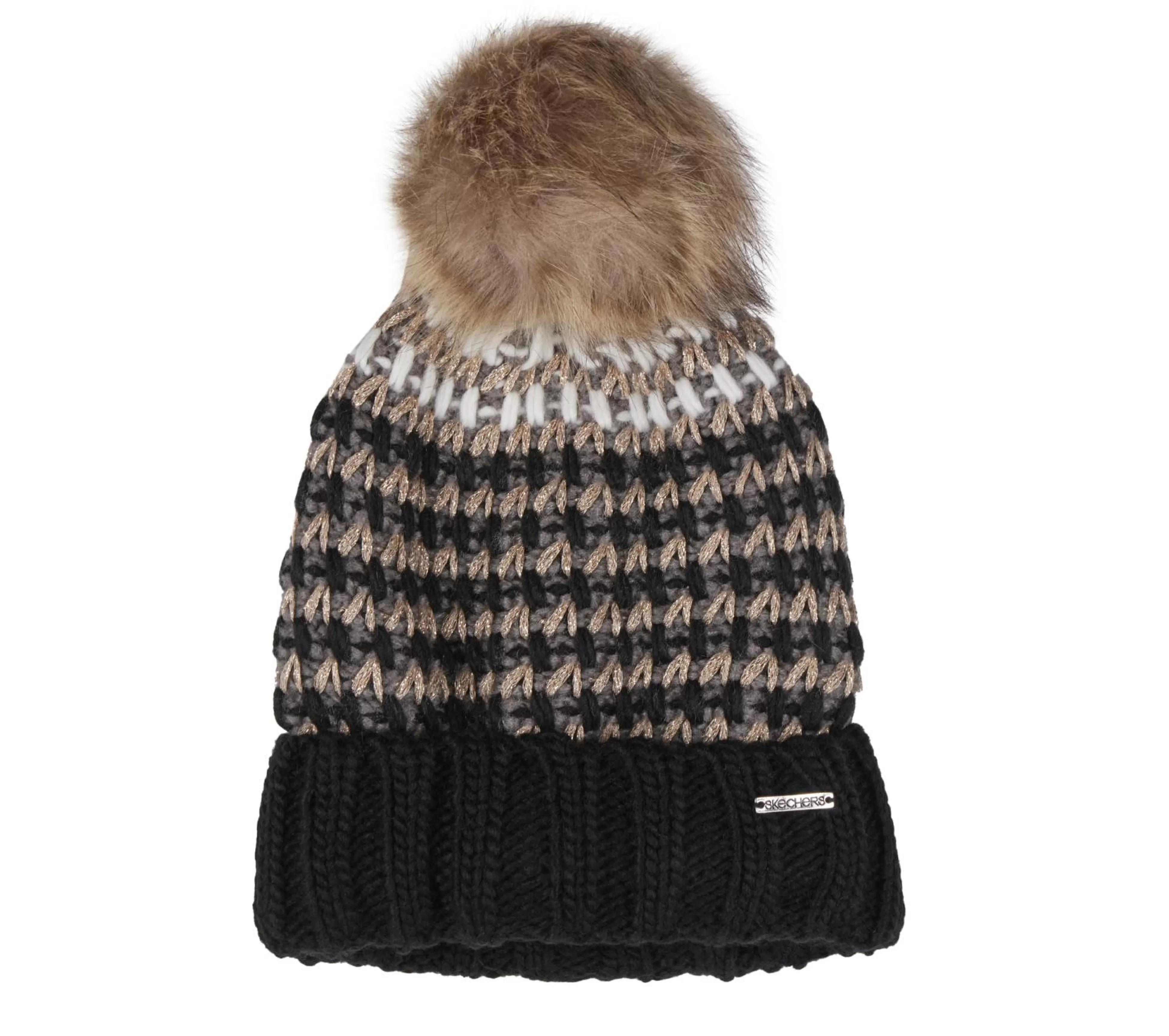 SKECHERS Metallic Yarn Beanie Hat*Women Hats | Cold Weather Gear