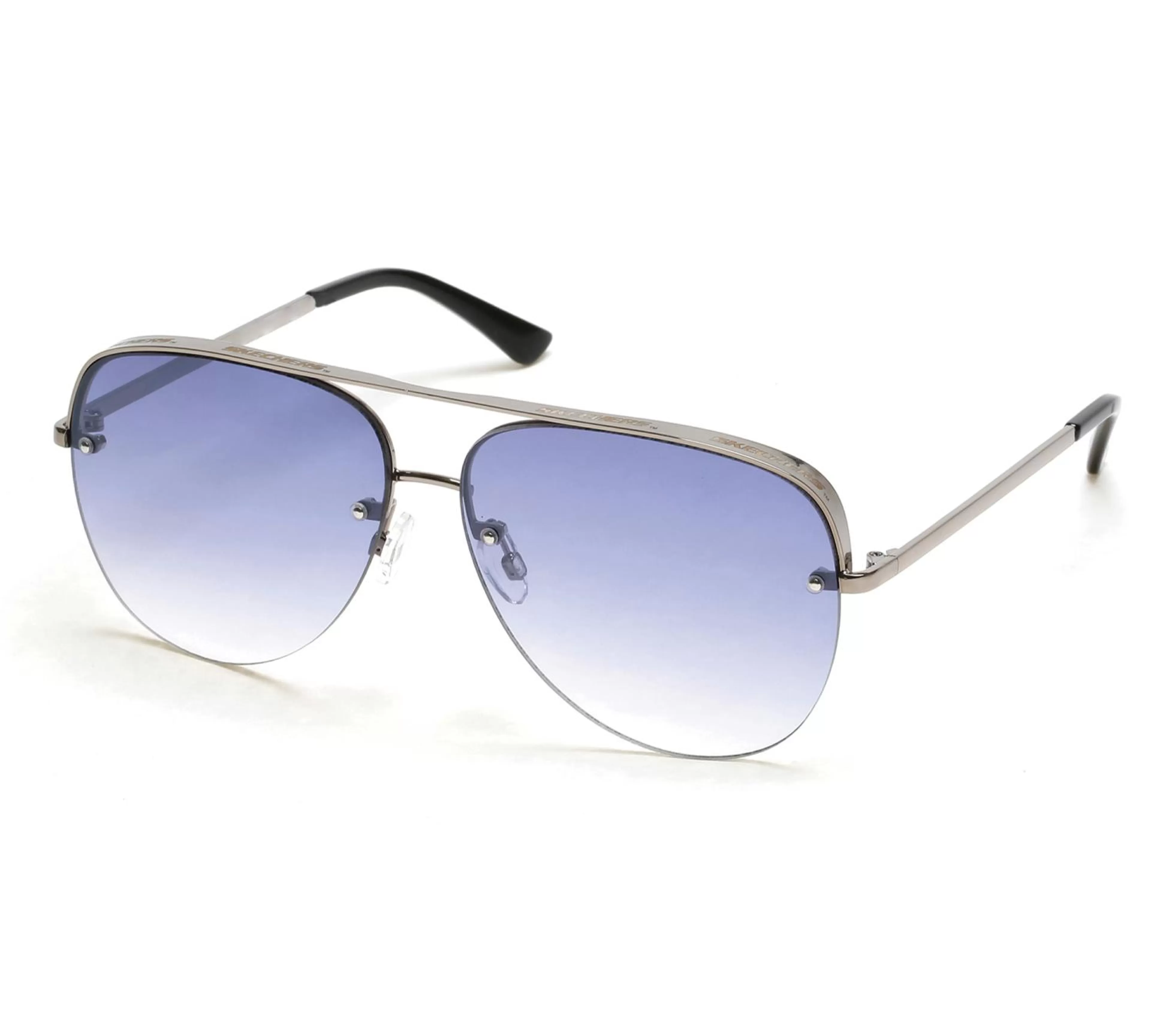 SKECHERS Semi-Rimless Metal Aviator* Sunglasses