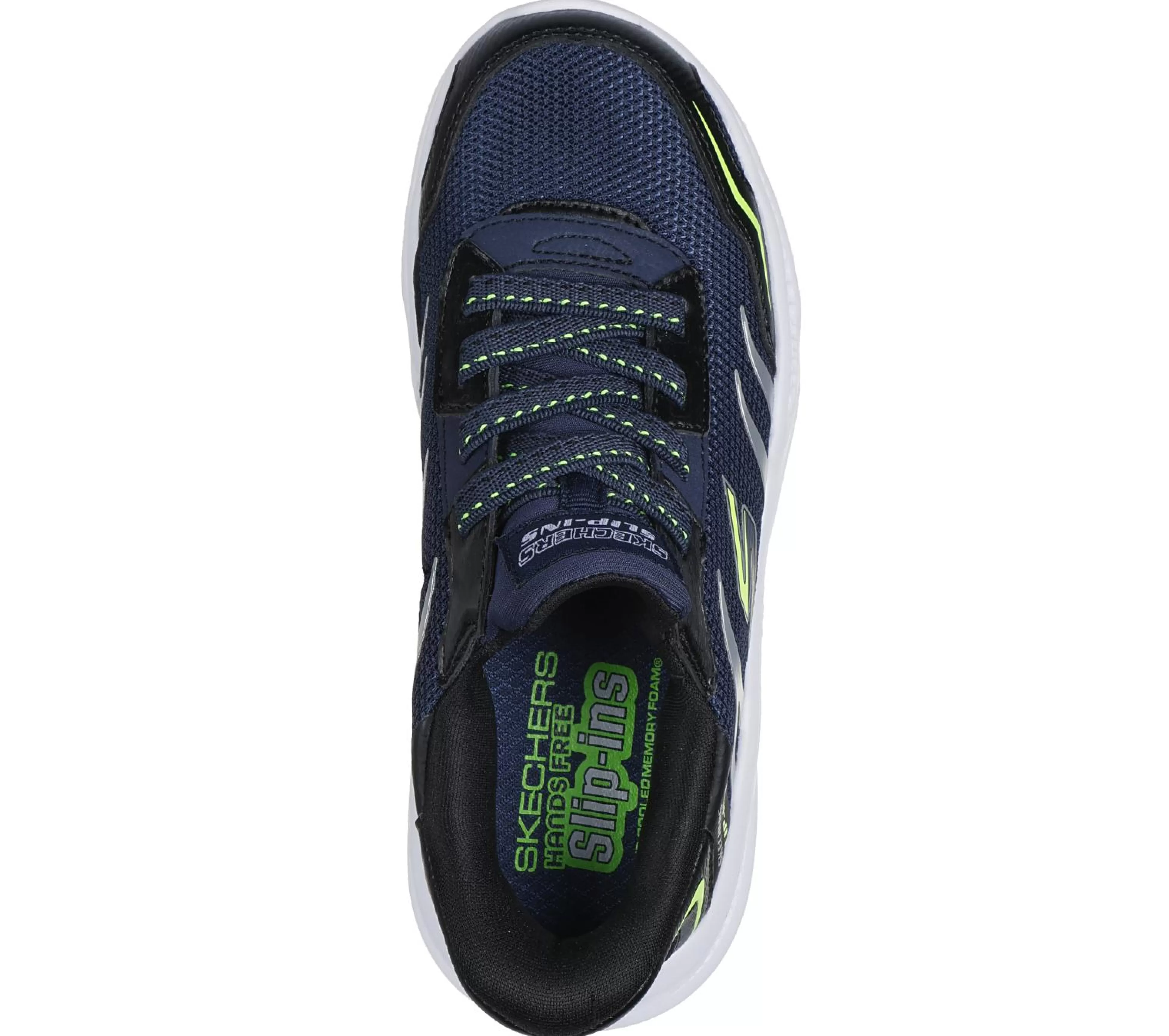 SKECHERS Slip-ins: Meteor-Lights - Brisk-Beams*Kids/BOY Light-Up | Hands Free Slip-Ins