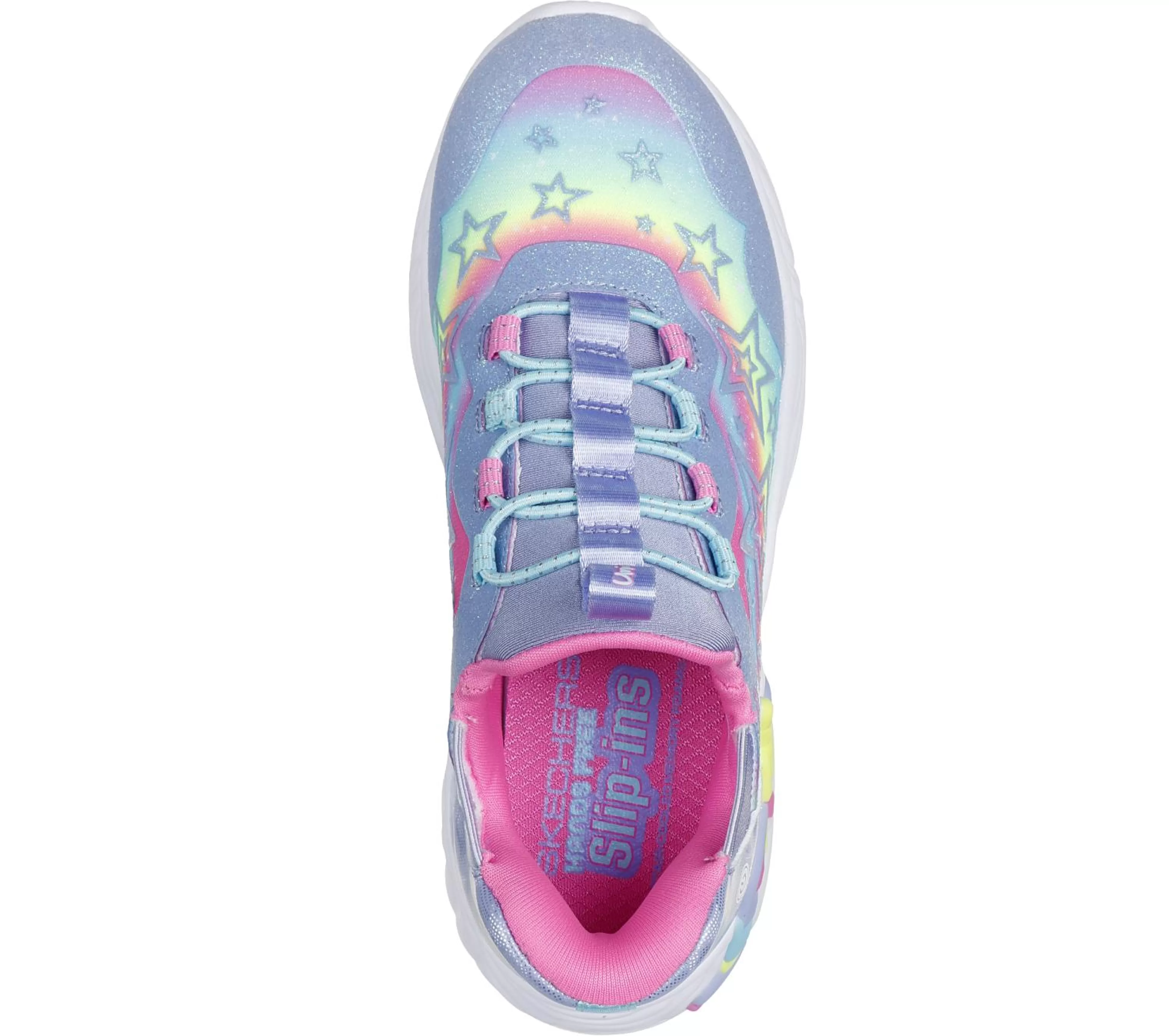 SKECHERS Slip-ins: Unicorn Dreams - Starry Lite*Kids Light-Up | Hands Free Slip-Ins