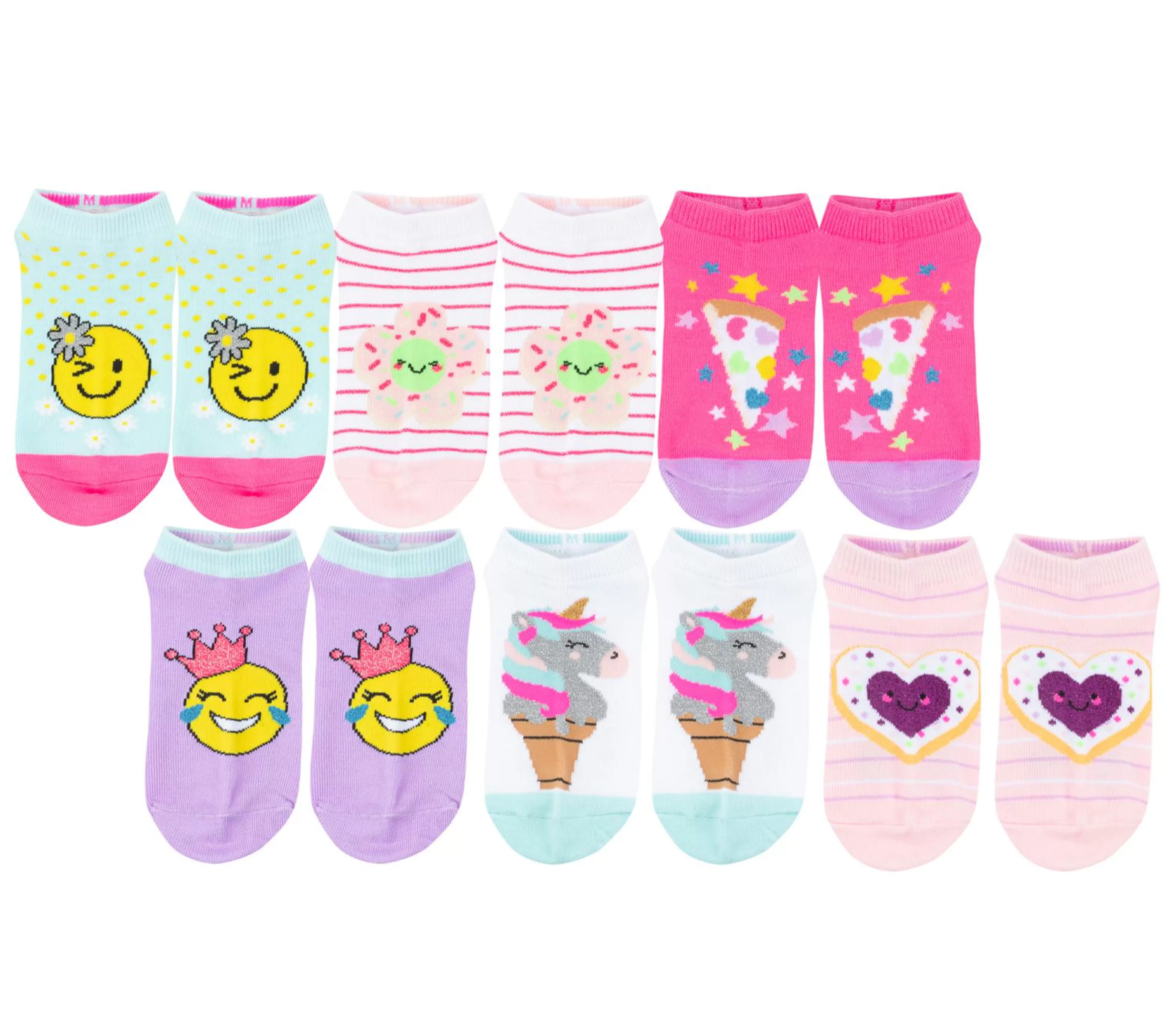 SKECHERS Smiley Floral Socks - 6 Pack*Kids Socks | Socks